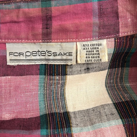 For Pete's Sake Blazer Women's size M/L Linen cotton blend / G-19 - Picture 7 of 9